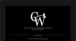 Desktop Screenshot of cmwaterslaw.com