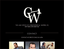 Tablet Screenshot of cmwaterslaw.com
